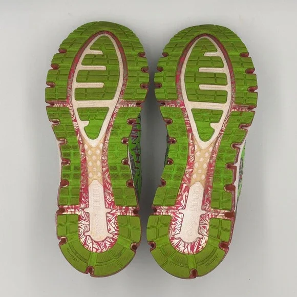 ASICS Gel Quantum 360‎ Women's Running Shoes Gray Pink Neon Size 8 - Picture 7 of 11